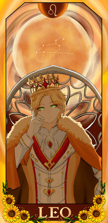240818 Zodiac Leo card