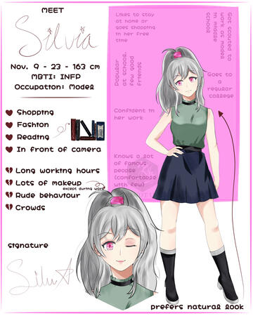 Character sheet - Silvia